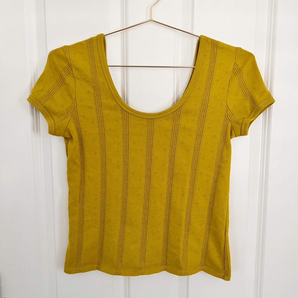 Madewell Pointelle Ribbed Tee